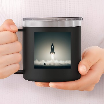 Discover Ethereal Misty Forest Scene 14oz Stainless Steel Tumblers