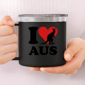 Discover I love AUS Kangaroo 14oz Stainless Steel Tumblers