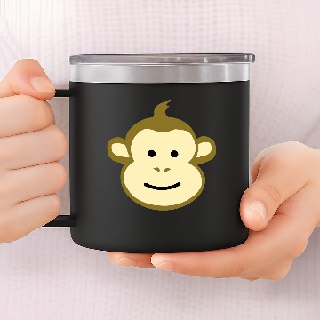 Discover Monkey Face 14oz Stainless Steel Tumblers