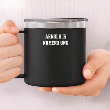 Discover Arnold is numero Uno 14oz Stainless Steel Tumblers