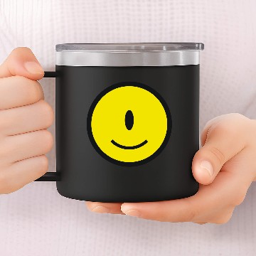 Discover Smiley Cyclops Icon 2c 14oz Stainless Steel Tumblers