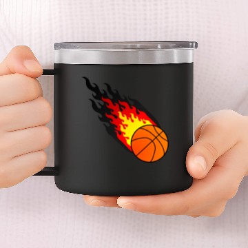 Discover Fireball Basketball Germany 14oz Stainless Steel Tumblers