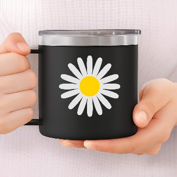 Discover Daisy flower 14oz Stainless Steel Tumblers
