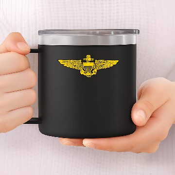 Discover US NAVY AVIATOR 14oz Stainless Steel Tumblers