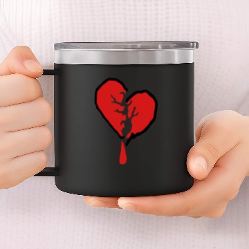 Discover Bleeding Heart 14oz Stainless Steel Tumblers