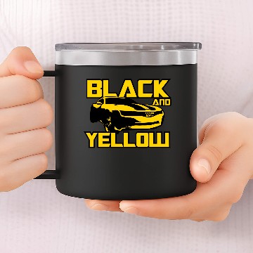 Discover Black And Yellow Bumblebee 14oz Stainless Steel Tumblers