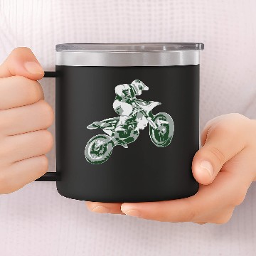 Discover Motocross 14oz Stainless Steel Tumblers