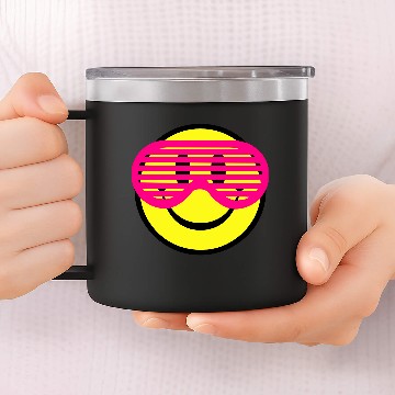 Discover Smiley Face with 14oz Stainless Steel Tumblers