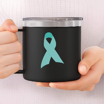Discover teal Ribbon 14oz Stainless Steel Tumblers