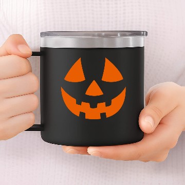 Discover Jack o Lantern 14oz Stainless Steel Tumblers Orange
