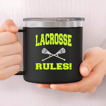 Discover Lacrosse Rules 14oz Stainless Steel Tumblers