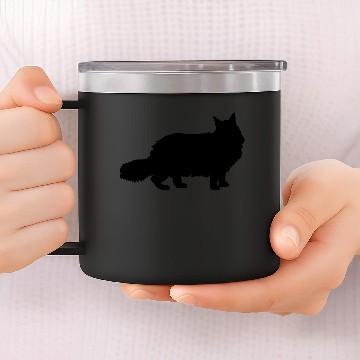 Discover Maine Coon Cat 14oz Stainless Steel Tumblers