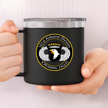 Discover 101st Airborne Screaming Eagles 14oz Stainless Steel Tumblers