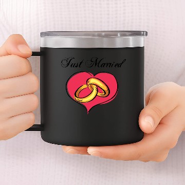 Discover Just Married 14oz Stainless Steel Tumblers