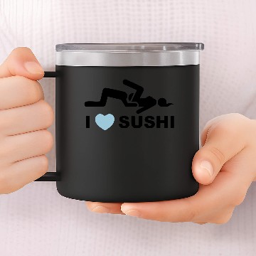 Discover I LOVE SUSHI 14oz Stainless Steel Tumblers