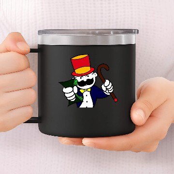 Discover Monopoly 14oz Stainless Steel Tumblers