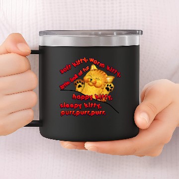 Discover Soft Kitty 14oz Stainless Steel Tumblers