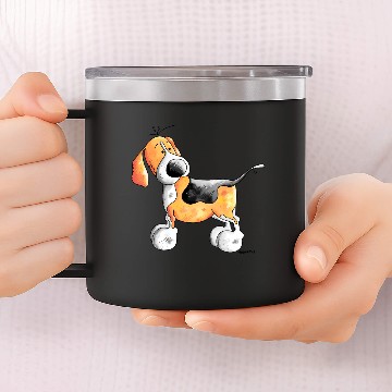 Discover Funny Beagle - Dog - Dogs 14oz Stainless Steel Tumblers