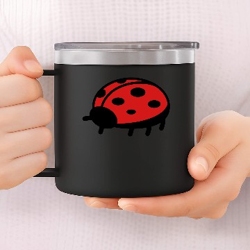 Discover Red Ladybug 14oz Stainless Steel Tumblers