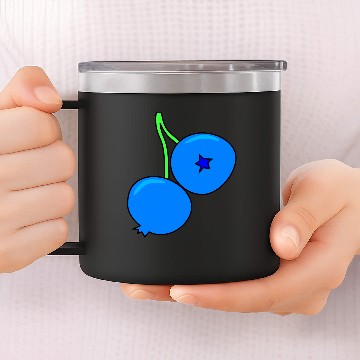 Discover Blueberry 14oz Stainless Steel Tumblers