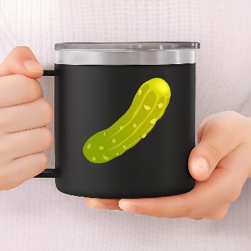 Discover Food Pickle 14oz Stainless Steel Tumblers