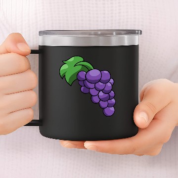 Discover Grape grapes vector art 14oz Stainless Steel Tumblers