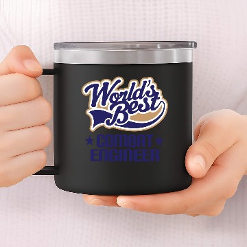 Discover Combat Engineer Field Engineering 14oz Stainless Steel Tumblers