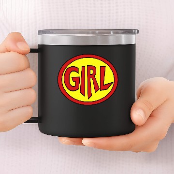 Discover Super, Hero, Heroine, Super Girl 14oz Stainless Steel Tumblers