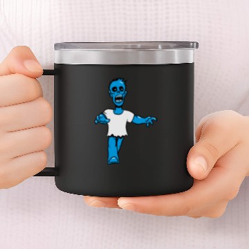 Discover zombie funny creepy comic 14oz Stainless Steel Tumblers