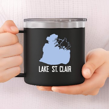 Discover Michigan Lake St. Clair 14oz Stainless Steel Tumblers