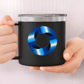 Discover Sapphire Torus Screw 14oz Stainless Steel Tumblers