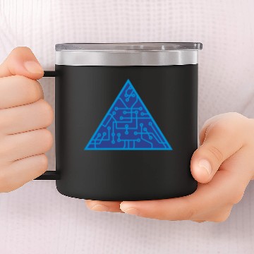 Discover triangular shape microchip technology cool design 14oz Stainless Steel Tumblers
