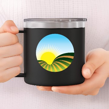 Discover Sunrise Icon 14oz Stainless Steel Tumblers