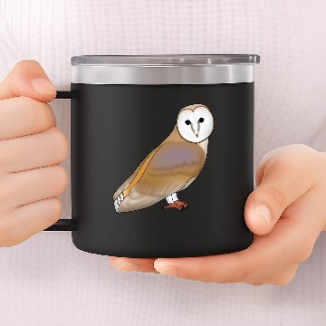 Discover barn owl 14oz Stainless Steel Tumblers