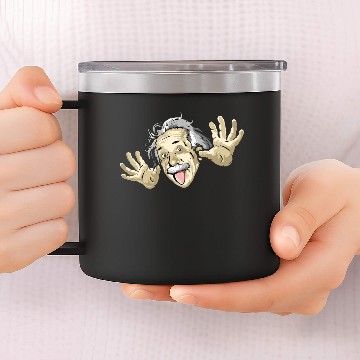 Discover Albert Einstein 14oz Stainless Steel Tumblers