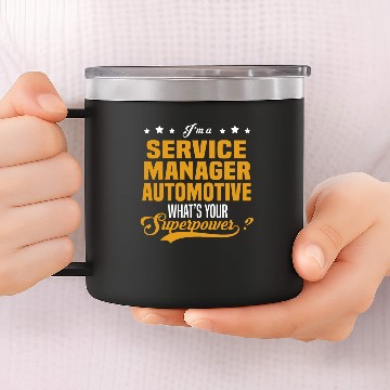 Discover Service Manager Automotive 14oz Stainless Steel Tumblers
