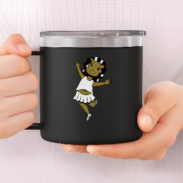 Discover Ballerina ballet girl dancing 14oz Stainless Steel Tumblers