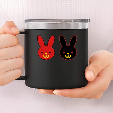 Discover ❤ټSuper Cute Bunny Couple-Happy Easterټ❤ 14oz Stainless Steel Tumblers