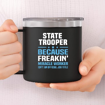 Discover State Trooper 14oz Stainless Steel Tumblers