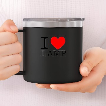 Discover I love lamp 14oz Stainless Steel Tumblers