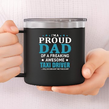 Discover Taxi Driver 14oz Stainless Steel Tumblers
