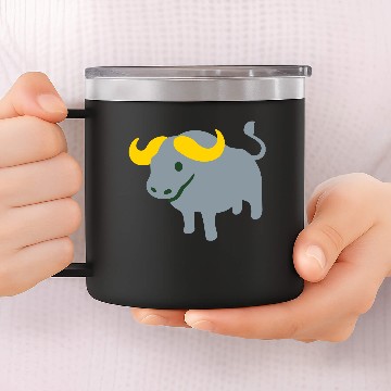 Discover Grey Bull 14oz Stainless Steel Tumblers