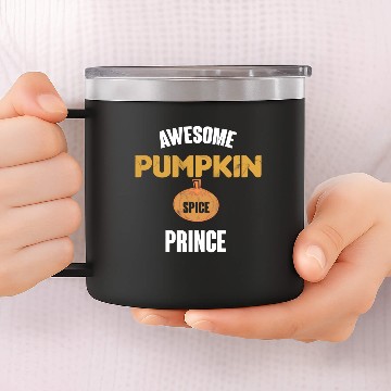 Discover Awesome Pumpkin Spice Prince 14oz Stainless Steel Tumblers