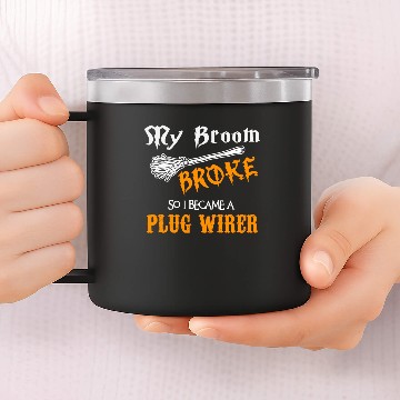 Discover Plug Wirer 14oz Stainless Steel Tumblers