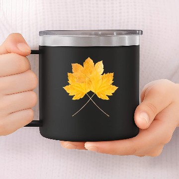 Discover Three maple leaves 14oz Stainless Steel Tumblers