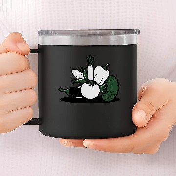 Discover vegetable design 14oz Stainless Steel Tumblers
