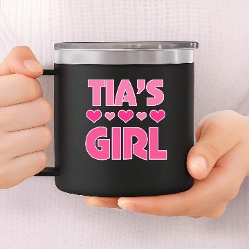 Discover Tia's Girl Niece Gift 14oz Stainless Steel Tumblers