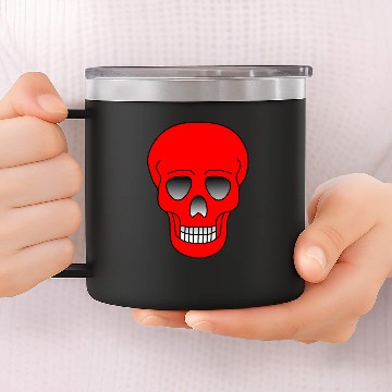 Discover Red Skull 14oz Stainless Steel Tumblers
