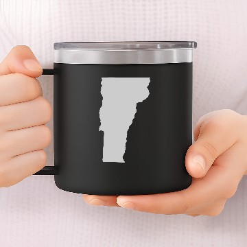 Discover State of Vermont solid 14oz Stainless Steel Tumblers