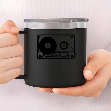 Discover Retro Cassette Tape 14oz Stainless Steel Tumblers